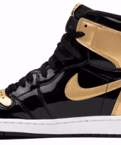 Alternative view of Jordan 1 Retro High NRG Gold Toe