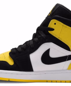 Alternative view of Jordan 1 Mid SE Yellow Toe