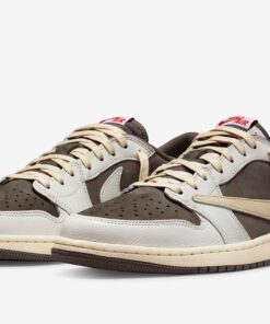Jordan 1 Low x Travis Scott Sail and Ridgerock Reverse Mocha