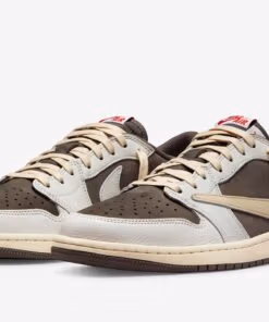 Jordan 1 Low x Travis Scott Sail and Ridgerock Reverse Mocha