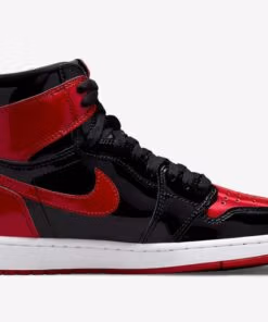 Alternative view of Jordan 1 Retro High OG Patent Bred
