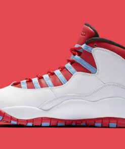Alternative view of Jordan 10 Retro Chicago Flag
