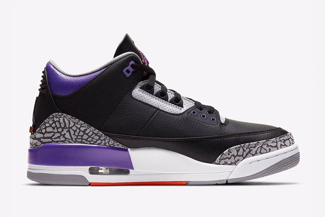 Jordan 3 Retro Black Court Purple - Image 2