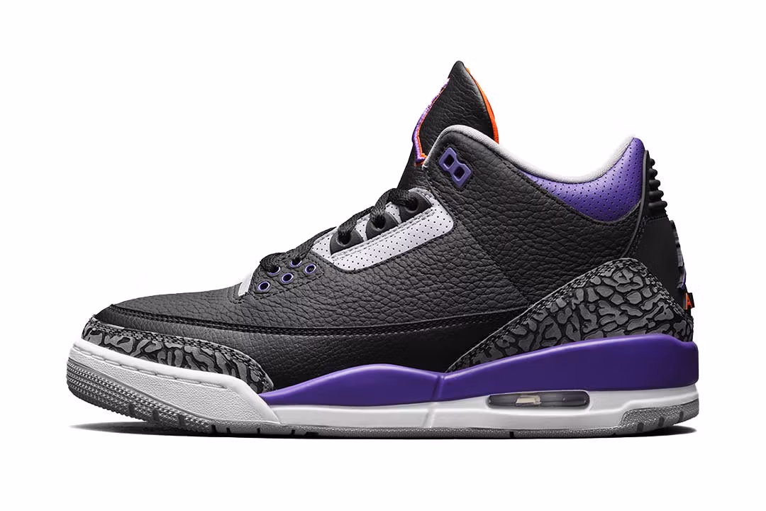 Jordan 3 Retro Black Court Purple - Image 3