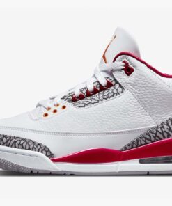 Alternative view of Jordan 3 Retro Cardinal Red