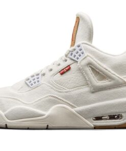 Alternative view of Jordan 4 Retro Levi's White