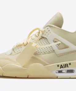 Alternative view of Jordan 4 Retro Off-White Sail - W
