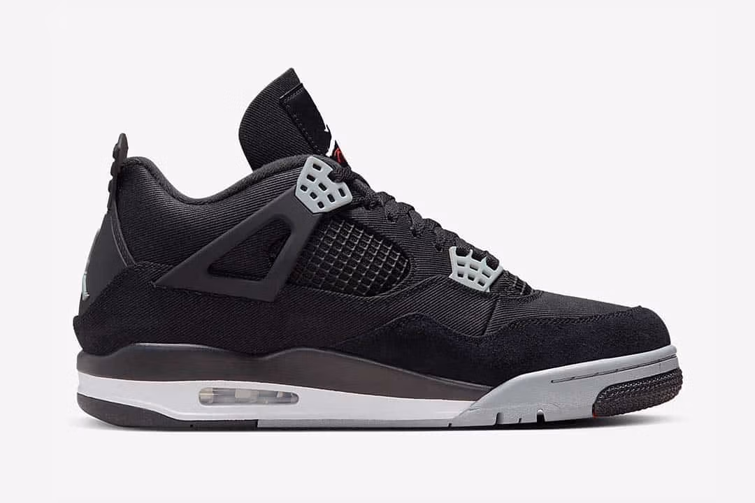 Jordan 4 Retro SE Black Canvas - Image 6