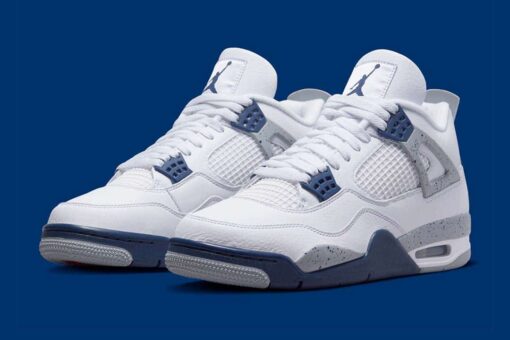 Jordan 4 Retro White Midnight Navy