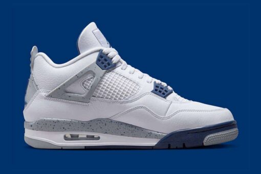 Jordan 4 Retro White Midnight Navy - Image 6