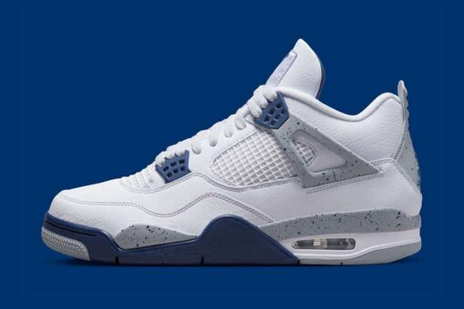 Jordan 4 Retro White Midnight Navy - Image 5