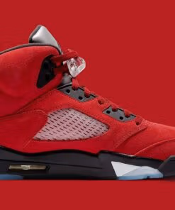 Alternative view of Jordan 5 Retro Raging Bull Red