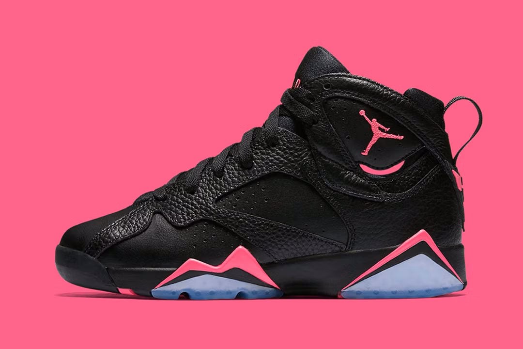 Jordan 7 Retro Black Hyper Pink - GS - Image 2