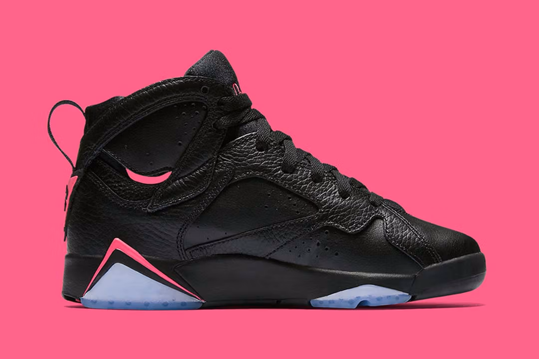 Jordan 7 Retro Black Hyper Pink - GS - Image 3