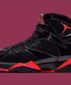 Alternative view of Jordan 7 Retro Black Patent - W