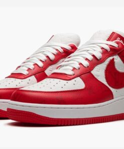 LV x Air Force 1 Low By Virgil Abloh White Red