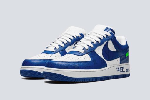 LV x Air Force 1 Low By Virgil Abloh White Royal