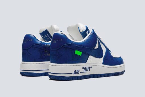 LV x Air Force 1 Low By Virgil Abloh White Royal - Image 2