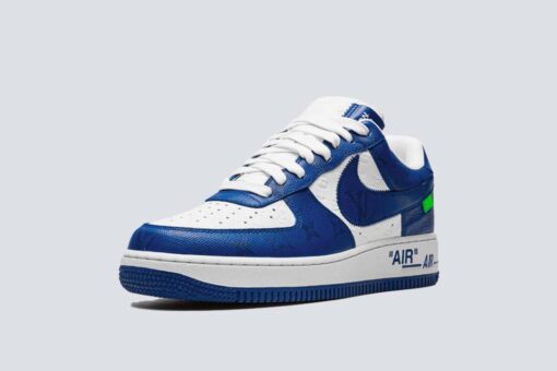 LV x Air Force 1 Low By Virgil Abloh White Royal - Image 4