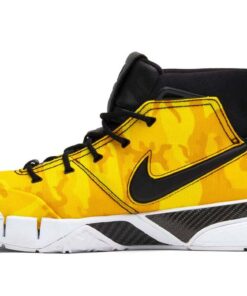 Alternative view of Nike Kobe 1 Protro Undefeated Yellow Camo - La Brea