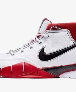 Alternative view of Nike Kobe 1 Protro White Black Red - All Star