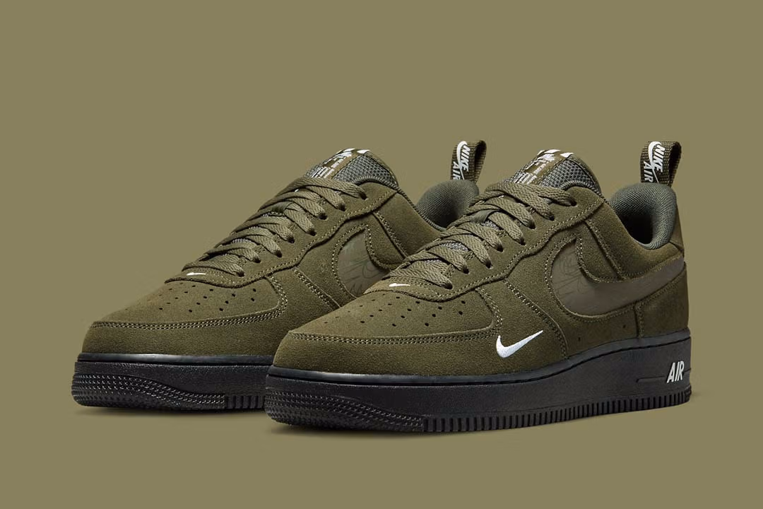 Nike Air Force 1 Low '07 LV8 SE Cargo Khaki White Black