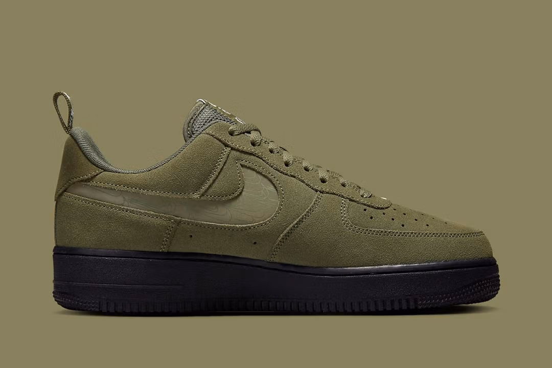 Nike Air Force 1 Low '07 LV8 SE Cargo Khaki White Black - Image 3