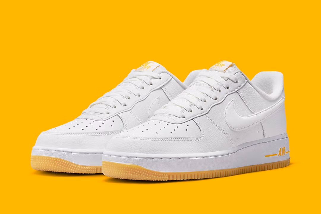 Nike Air Force 1 Low '07 White University Gold Gum
