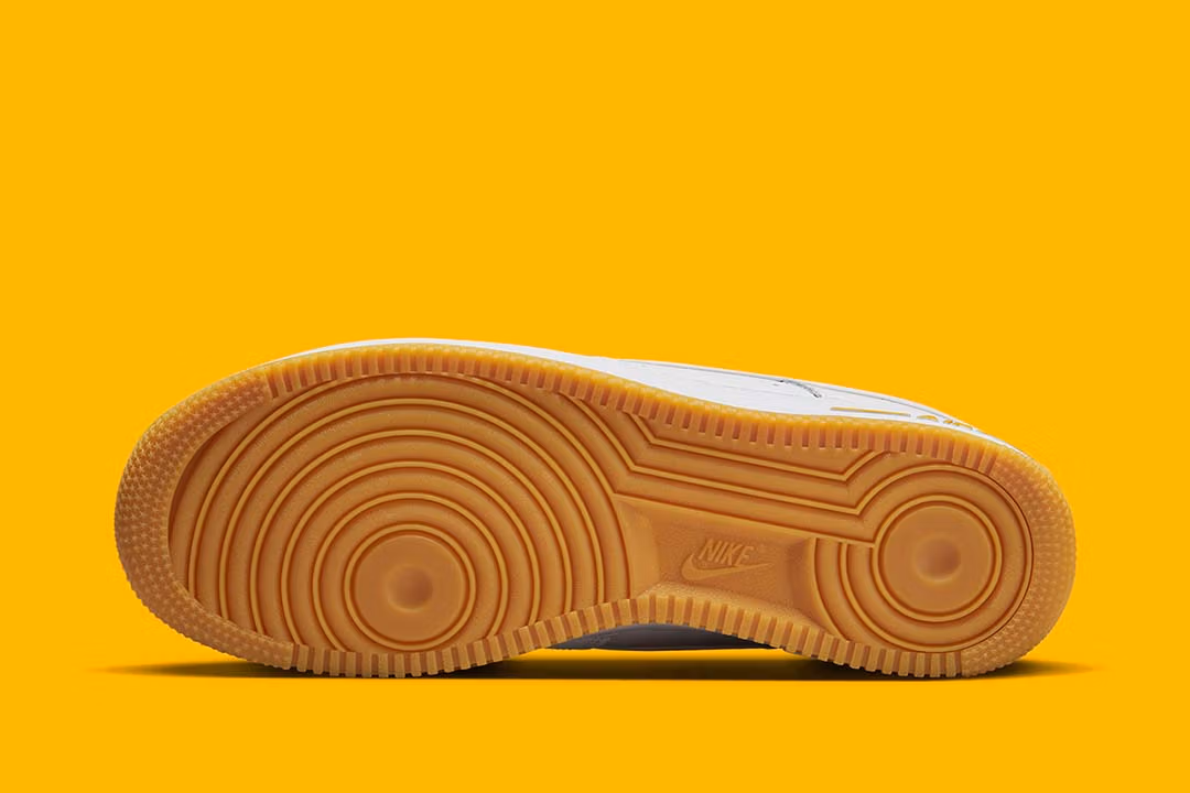 Nike Air Force 1 Low '07 White University Gold Gum - Image 5