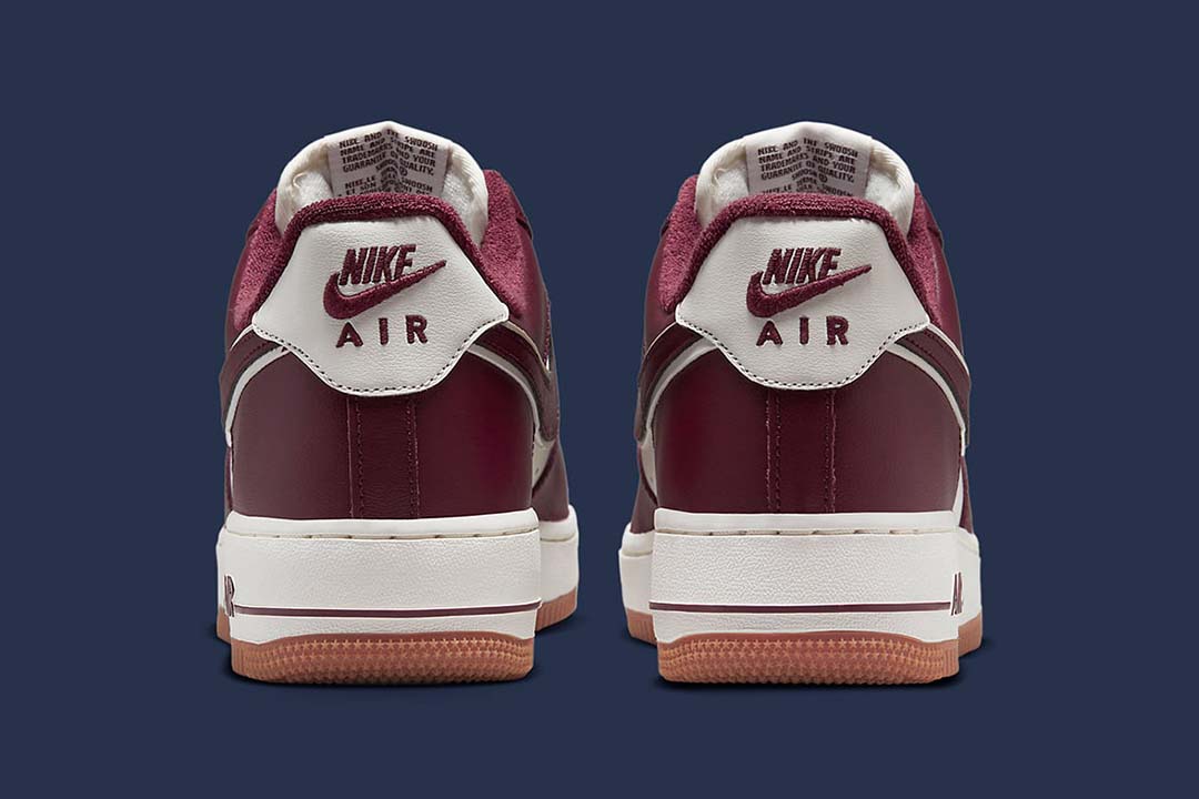 Nike Air Force 1 Low College Pack Night Maroon - Immortal Sneaker