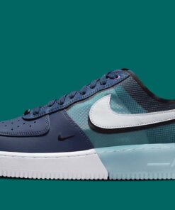 Alternative view of Nike Air Force 1 Low React Midnight Navy Teal