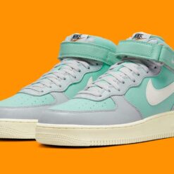 Nike Air Force 1 Mid '07 LX Grey Fog Enamel Green DQ8766-002