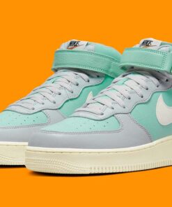 Nike Air Force 1 Mid '07 LX Grey Fog Enamel Green DQ8766-002