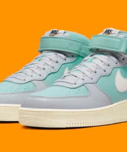 Nike Air Force 1 Mid '07 LX Grey Fog Enamel Green DQ8766-002