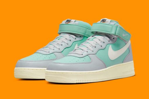 Nike Air Force 1 Mid '07 LX Grey Fog Enamel Green DQ8766-002