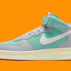 Nike Air Force 1 Mid '07 LX Grey Fog Enamel Green DQ8766-002