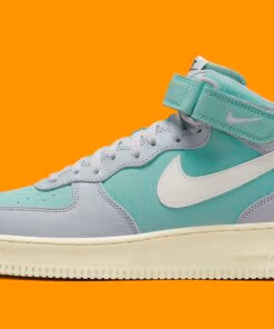 Nike Air Force 1 Mid '07 LX Grey Fog Enamel Green DQ8766-002
