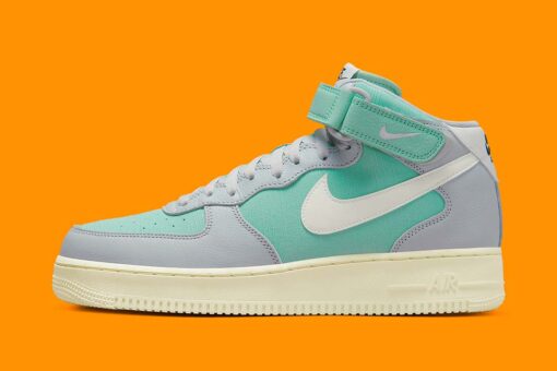 Nike Air Force 1 Mid '07 LX Grey Fog Enamel Green DQ8766-002