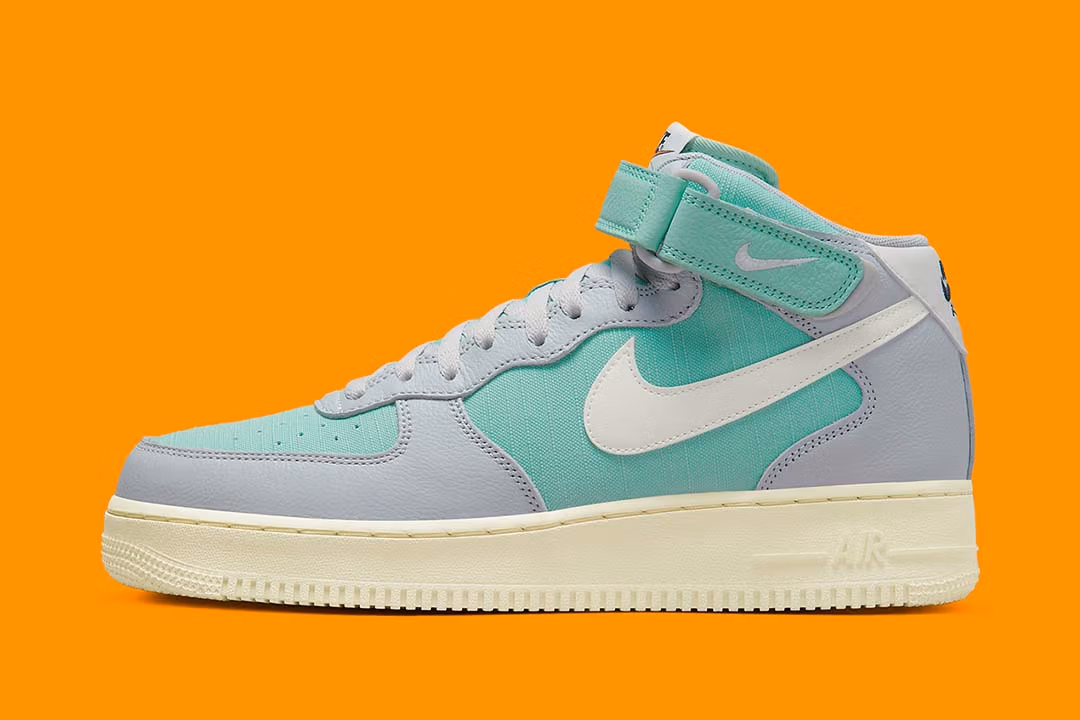 Nike Air Force 1 Mid '07 LX Grey Fog Enamel Green DQ8766-002