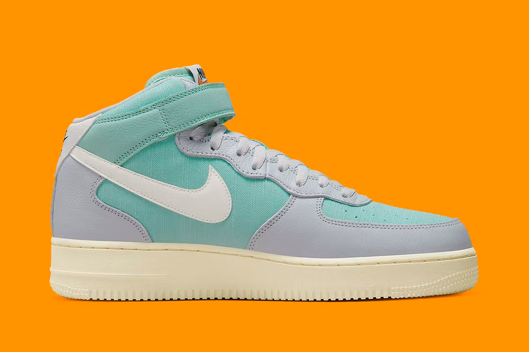 Nike Air Force 1 Mid '07 LX Grey Fog Enamel Green DQ8766-002