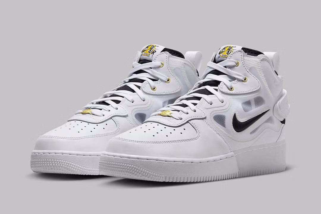 Nike Air Force 1 Mid React 40th Anniversary White Black