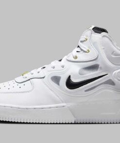 Alternative view of Nike Air Force 1 Mid React 40th Anniversary White Black