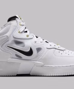 Nike Air Force 1 Mid React 40th Anniversary White Black - Image 3