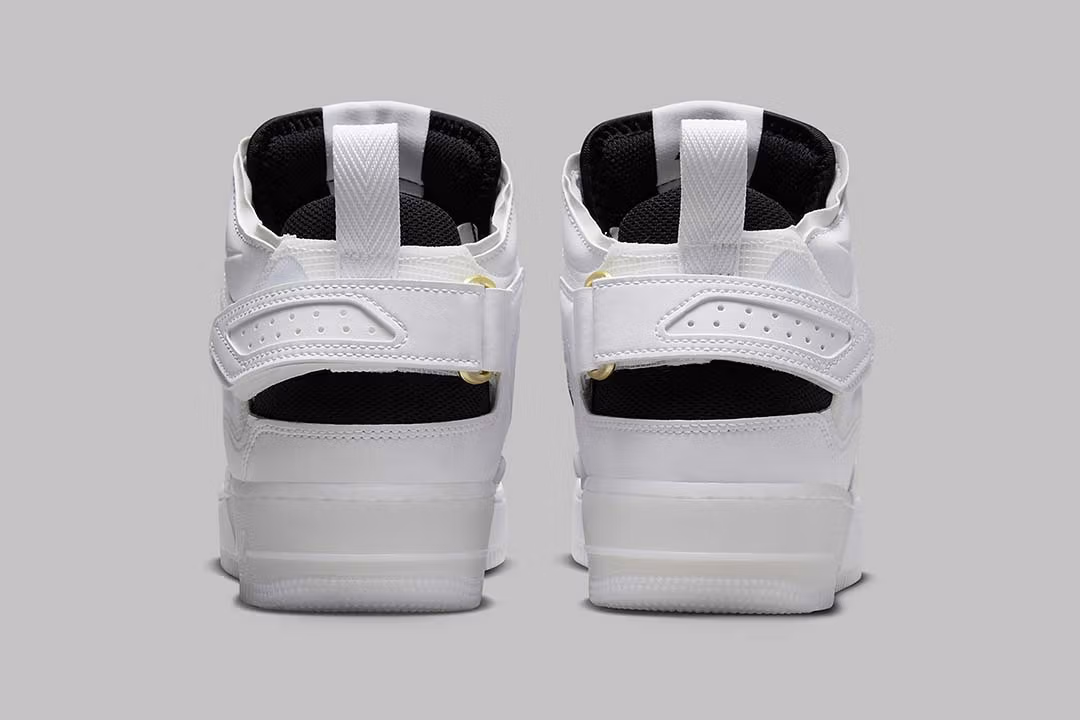 Nike Air Force 1 Mid React 40th Anniversary White Black - Image 4