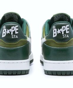 A Bathing Ape Bape SK8 Sta Green White 1J30-291-024/1J30-191-024