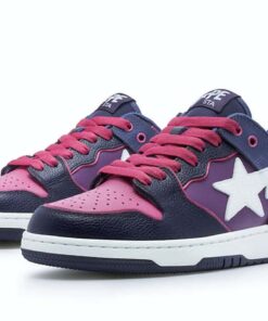 A Bathing Ape Bape SK8 Sta Purple White 1J30-291-024/1J30-191-024