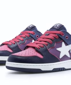 A Bathing Ape Bape SK8 Sta Purple White 1J30-291-024/1J30-191-024
