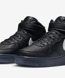 Nike Air Force 1 Mid Prm Black Metallic Silver DX3061-001