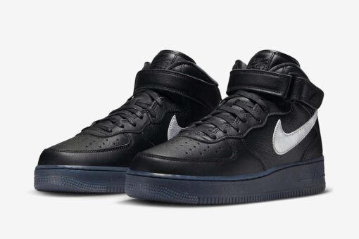 Nike Air Force 1 Mid Prm Black Metallic Silver DX3061-001