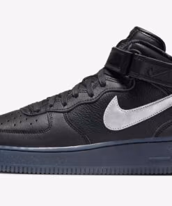 Nike Air Force 1 Mid Prm Black Metallic Silver DX3061-001